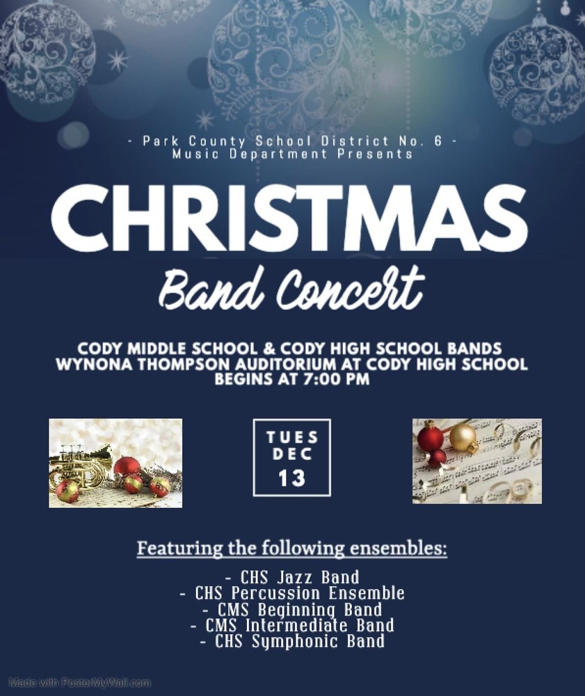 Park County School District No. 6 Christmas Band Concert