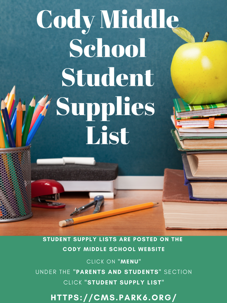 Student Supply List