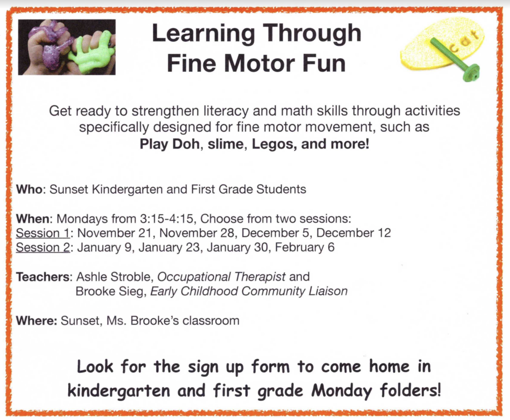 K/1 afterschool program