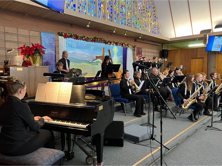 The Cody High School Jazz band performing at the Cody Music Clubs Silver Tea on Friday. They did a great job! πΆπ·πΊπ₯ππ